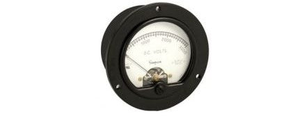 Simpson Electric Panel Meters & Gauges 00005 - Panel Meter, 0-1ADC, 3.5in., Self- Contained, Model (00005)