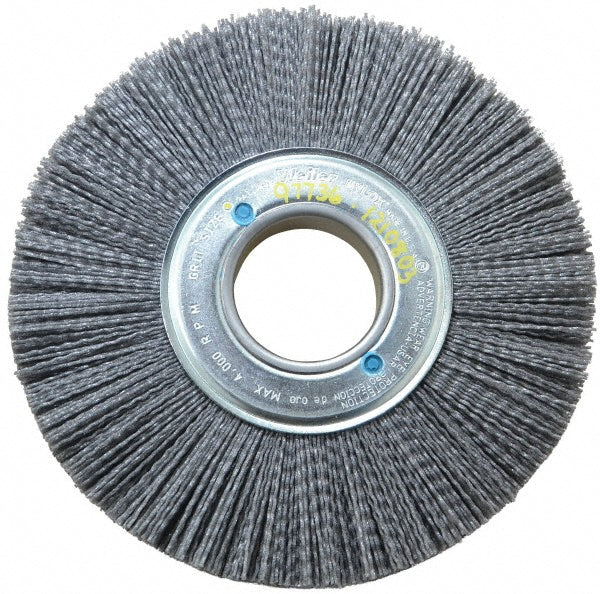 Weiler 97736 Weiler Wheel Brush: 8" Wheel Dia, 1" Face Width, 0.0400" Wire Dia, Crimped (97736)
