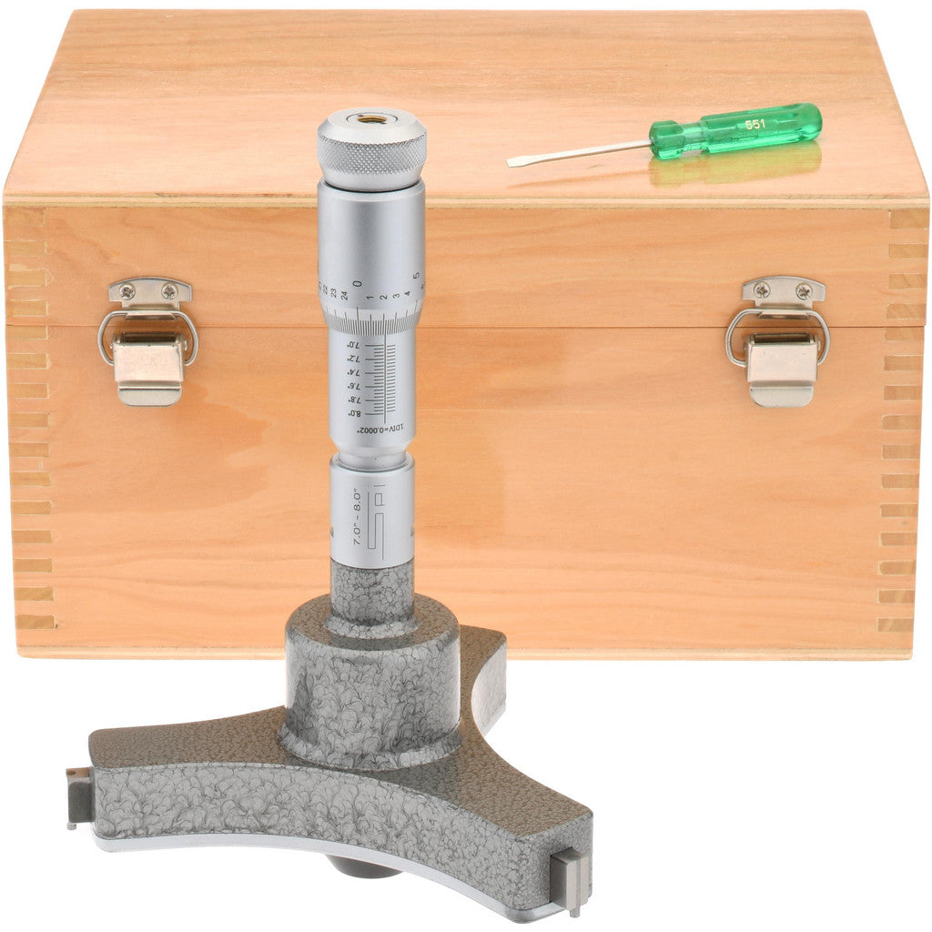 SPI 10-755-7 SPI Mechanical Hole Micrometer: 7 to 8" Range (10-755-7)