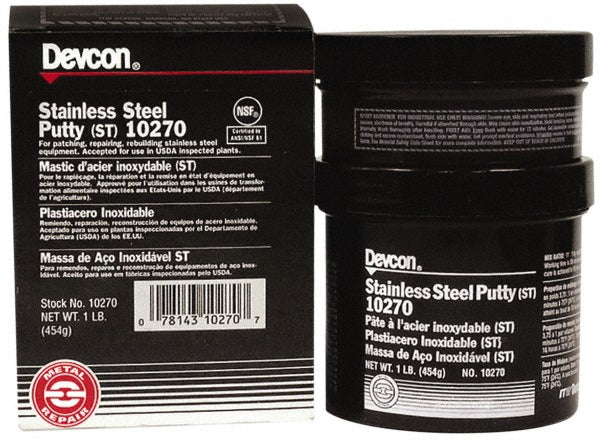 Devcon 10270 Devcon Putty: 1 lb Kit, Gray, Epoxy Resin (10270)