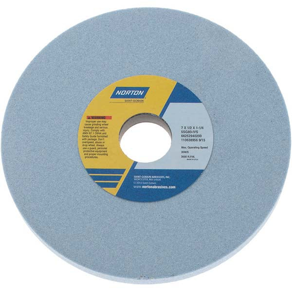 Norton 66252940200 Norton Surface Grinding Wheel: 7" Dia, 1/2" Thick, 1-1/4" Arbor (66252940200)