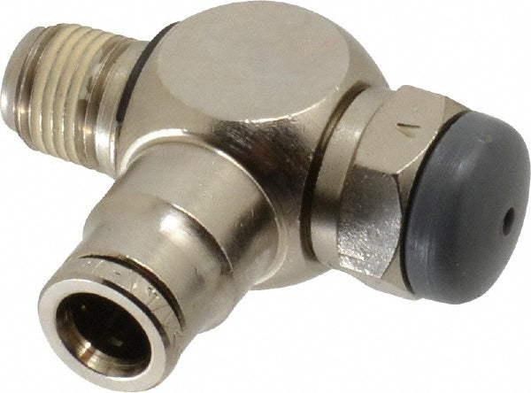 Norgren 12VB00418 Norgren Needle Air Flow Control Valve: Tube x NPT, 1/4" Tube OD (12VB00418)
