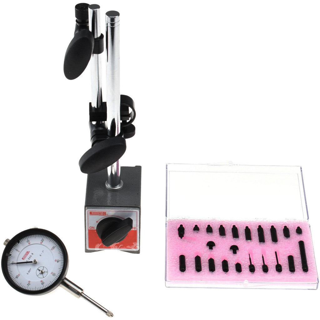 SPI 98-266-0 SPI Dial Indicator & Base Kit: 63.00 mm Base Length, 55.00 mm Base (98-266-0)