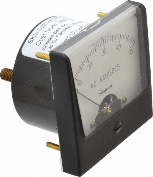 Simpson Electric 02619 Simpson Electric Analog, AC Ammeter, Panel Meter (02619)