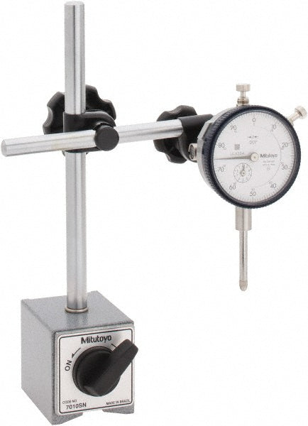 Mitutoyo 64PKA079B Mitutoyo Dial Indicator & Base Kit: 58.00 mm Base Length, 55.00 mm (64PKA079B)