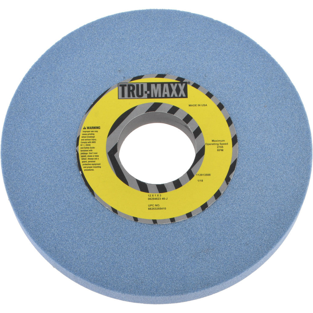 Tru-Maxx 66253255410 Tru-Maxx Surface Grinding Wheel: 12" Dia, 1" Thick, 3" Arbor, 46 (66253255410)