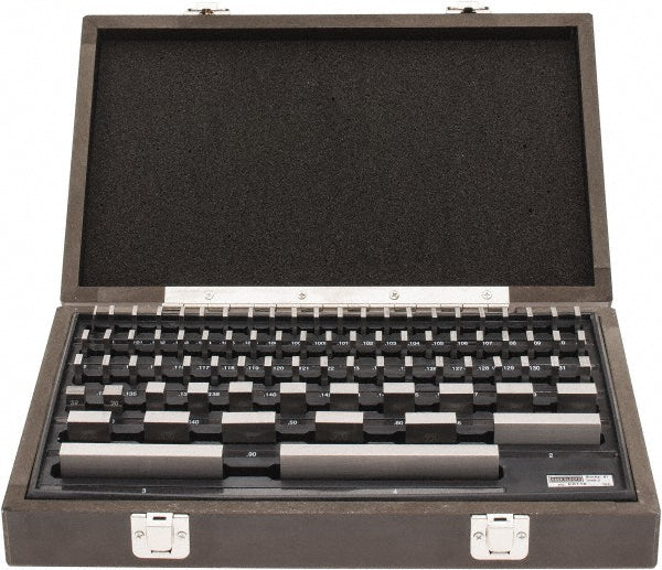 SPI 30-910-4 SPI Gage Block Set: 0.1010 to 4", 81 Pc, 0 Grade, Steel (30-910-4)