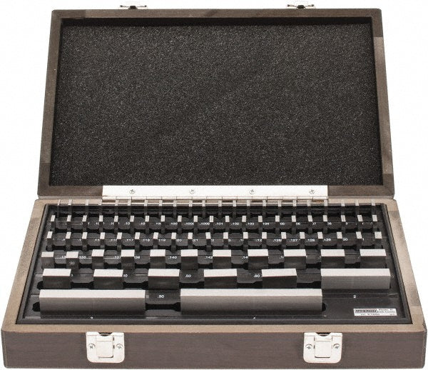 SPI 30-912-0 SPI Gage Block Set: 0.0500 to 4", 81 Pc, Economy Grade, Steel (30-912-0)