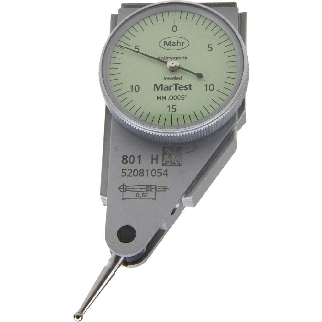 Mahr 4303950 Mahr Dial Test Indicator: 0-15-0, Horizontal (4303950)
