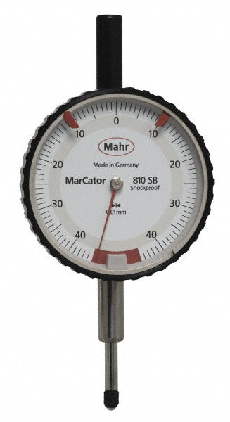 Mahr 4317000 Mahr Dial Drop Indicator: 0" to 0.8 mm Range, 0-45-0 Dial Reading (4317000)