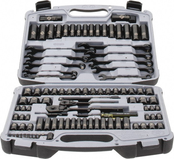 Stanley 92-839 Stanley Socket Set: Deep Standard, 99 Pc, 1/4 & 3/8" Drive, 1/4 to 7/8" (92-839)