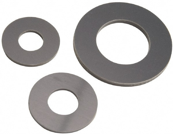 Made in USA FW-3-PVC Made in USA 3/8" Screw Standard Flat Washer: Grade Gray - Pack of 100 (FW-3-PVC)