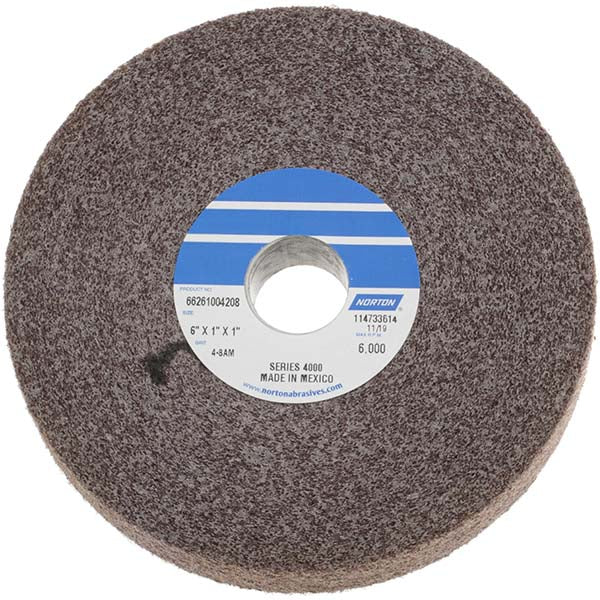 Norton 66261004208 Norton Deburring Wheel: 6" Dia, 1" Face Width, 1" Hole, 8 Density (66261004208)