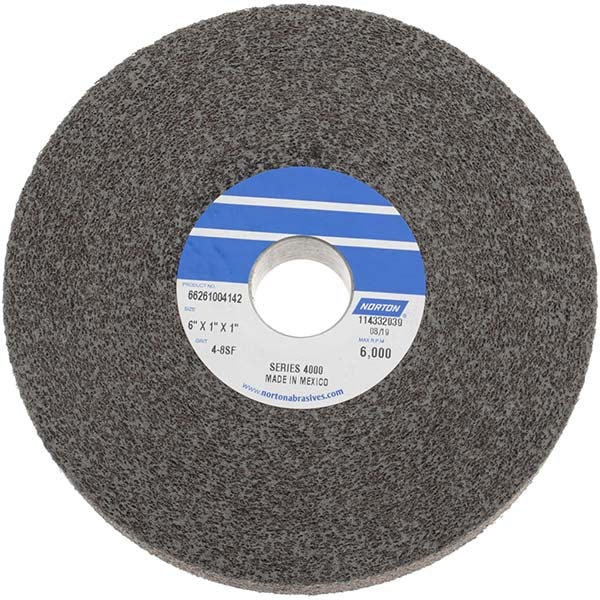 Norton 66261004142 Norton Deburring Wheel: 6" Dia, 1" Face Width, 1" Hole, 8 Density (66261004142)