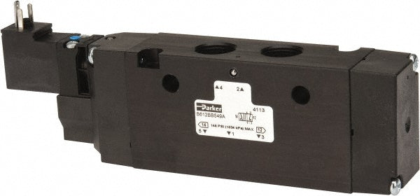 Parker B612BB549A Parker Stacking Solenoid Valve: Single Solenoid, 4-Way, 2 Position (B612BB549A)