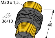 Turck Inductive Proximity BI10-P30-Y1 - Sensor, Proximity, 10mm Sensing Distance (10097)