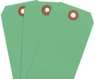 Brady Labels 102116 - Blank Write-On Tags, 4.75 H x 2.375 W, Cardstock (102116)
