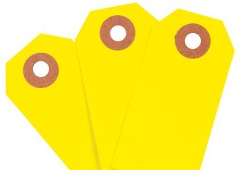 Brady Labels 102136 - Blank Write-On Tags, 2.75 H x 1.375 W, Cardstock (102136)