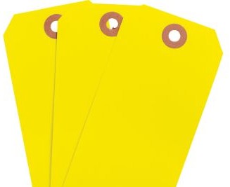 Brady Labels 102139 - Blank Write-On Tags, 4.25 H x 2.125 W, Cardstock (102139)
