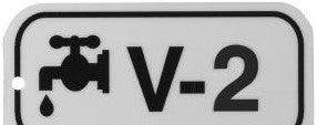 Brady Labels 105705 - Valve Energy Source Tags V 2 Polystyrene 1.5x3 (105705)