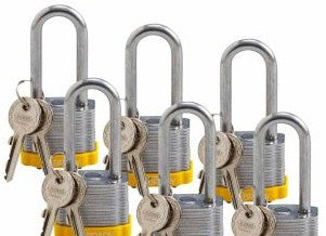 Brady Lockout/Tagout 105900 - Standard Safety Steel Padlock 2 in Steel Shackle (105900)