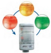 Edwards Signaling Signaling Devices 108I-RGA-N5 - Chameleon, 120VAC, Red/Grn/Amb, 3/4in. Pipe (108I-RGA-N5)