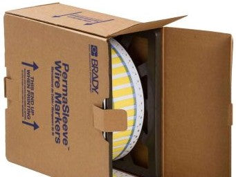 Brady Labels PS-250-2-YL - PermaSleeve Polyolefin Wire Marking Sleeves (112533)