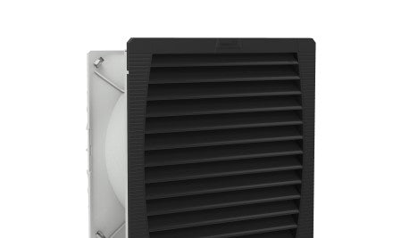 Pfannenberg Fans 11643154050 - Filter Fan, 115VAC, Black Grille (RAL9011) (11643154050)