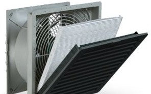 Pfannenberg Fans 11665104053 - Filter Fan, 230VAC, Black Grille (RAL9011) (11665104053)