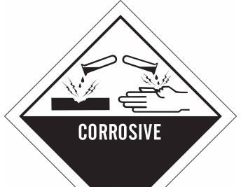 Brady Labels 121070 - CORROSIVE 8 Hazardous Material Shipping Labels, 4 (121070)