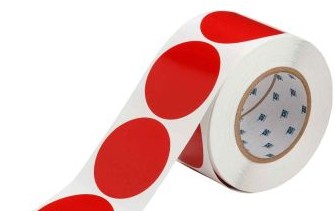 Brady Tape 121139 - Aisle Marking Tape Dots - Adhesive Vinyl, Solid (121139)