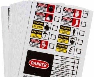 Brady Labels 121444 - Checklist Labels, 7 H x 5 W x 0.004 D, Vinyl (121444)