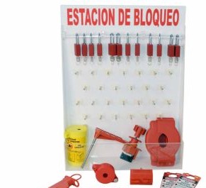 Brady Lockout/Tagout 121508 - Spanish Large Lockout Station with 12 Safety (121508)