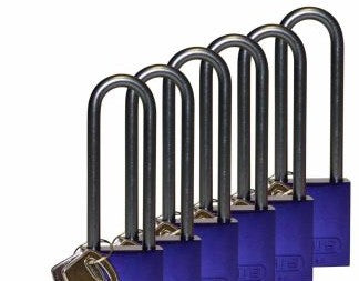 Brady Lockout/Tagout 123318 - Standard Key Retain Lockout Aluminum Padlock 3in (123318)