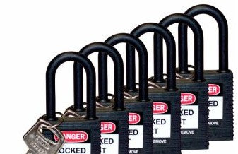 Brady Lockout/Tagout 123347 - Standard Key Retaining Lockout Nylon Padlock 1.5 (123347)