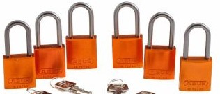 Brady Lockout/Tagout 123437 - Standard Safety Lockout Aluminum Padlock 1.5 in (123437)