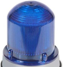 Edwards Signaling Visual Signaling Devices 125LEDFB120A - Flashing Beacon, Blue, 120VAC, LED, Gray Base (125LEDFB120A)