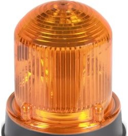 Edwards Signaling Visual Signaling Devices 125LEDSA24DB - Steady Beacon, 24VDC, Amber, LED, Black Base (125LEDSA24DB)
