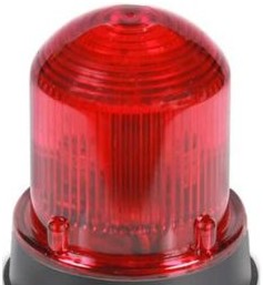 Edwards Signaling Visual Signaling Devices 125LEDSR24DB - Steady Beacon, 24VDC, Red, LED, Black Base (125LEDSR24DB)