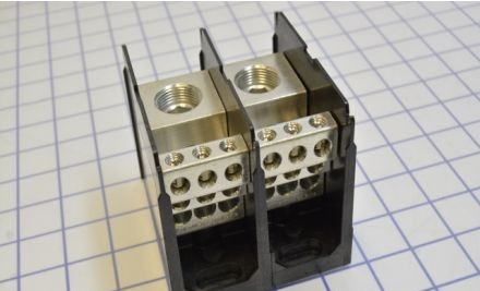 Marathon Special Products Power Distribution Blocks 1332588 - Distribution Block, 2-P, 420A, Bx/Bx Line: (1332588)