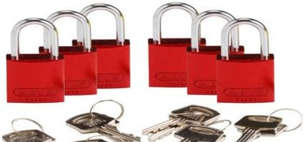 Brady Lockout/Tagout 133288 - Compact Key Retaining Lockout Aluminum Padlock 1 (133288)