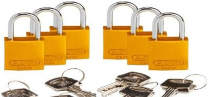 Brady Lockout/Tagout 133291 - Compact Key Retain Lockout Aluminum Padlock 1in (133291)