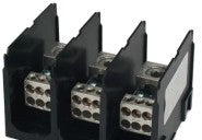 Marathon Special Products Power Distribution Blocks 1333953-CH - POWER BLOCK W/HINGE COVER, 3P, 380A, CU (1333953CH)
