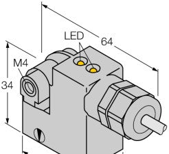 Turck Inductive Proximity BIM-IKM-AZ3X2W/KLI-3 - Sensor; Inductive; Magnetic; 20-350 (1347290)