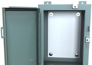Hammond Manufacturing Enclosures 1418N4F6 - 30 x 20 x 6 STEEL, SINGLE DOOR, PANEL INCLUDED (1418N4F6)