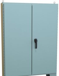 Hammond Manufacturing Enclosures 1422F16F - 72 x 72 x 16 DOUBLE DOOR, PANEL INCLUDED W/MTG (1422F16F)