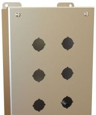 Hammond Manufacturing Enclosures 1435MS16D - Pushbutton Enclosure, 4-Hole, 22mm, 316 (1435MS16D)