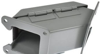 Hammond Manufacturing Wireway 1485B9Q - 90 Degree Elbow, 2.5in. Square, N12, Outside (1485B9Q)