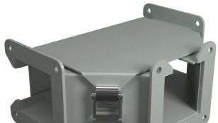 Hammond Manufacturing Wireway 1485BTQ - Tee Fitting, 2.5in. Square, N12, Outside/Top (1485BTQ)