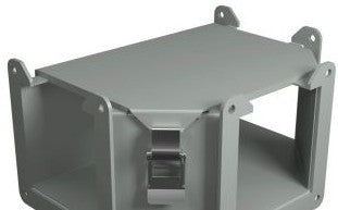 Hammond Manufacturing Wireway 1485CTN - Tee Fitting, 4in. Square, N12, Top Opening (1485CTN)
